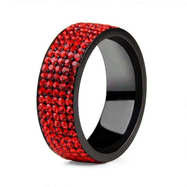 Black Ring- Stainless Steel