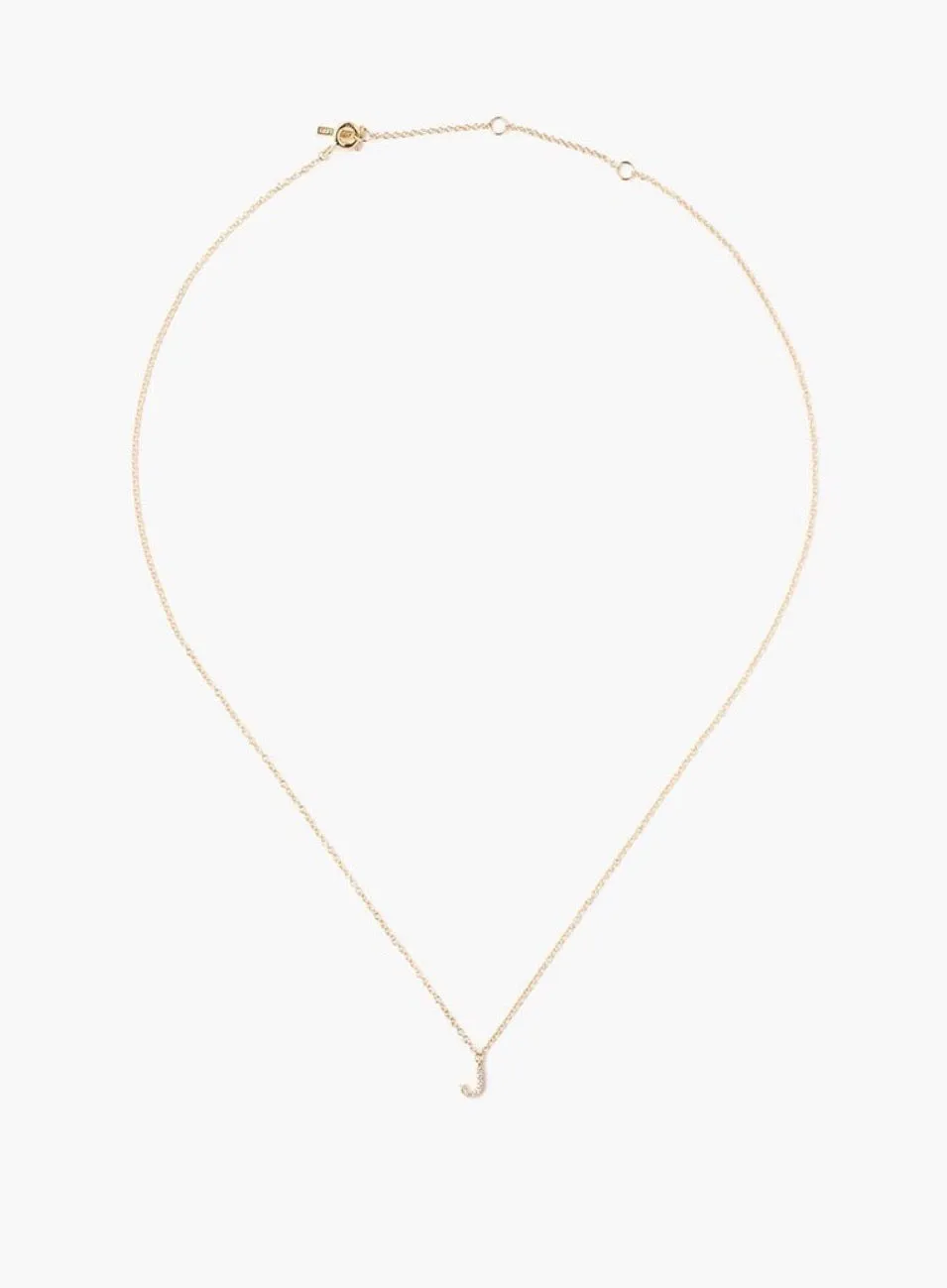 Chan luu white diamond initial necklaces
