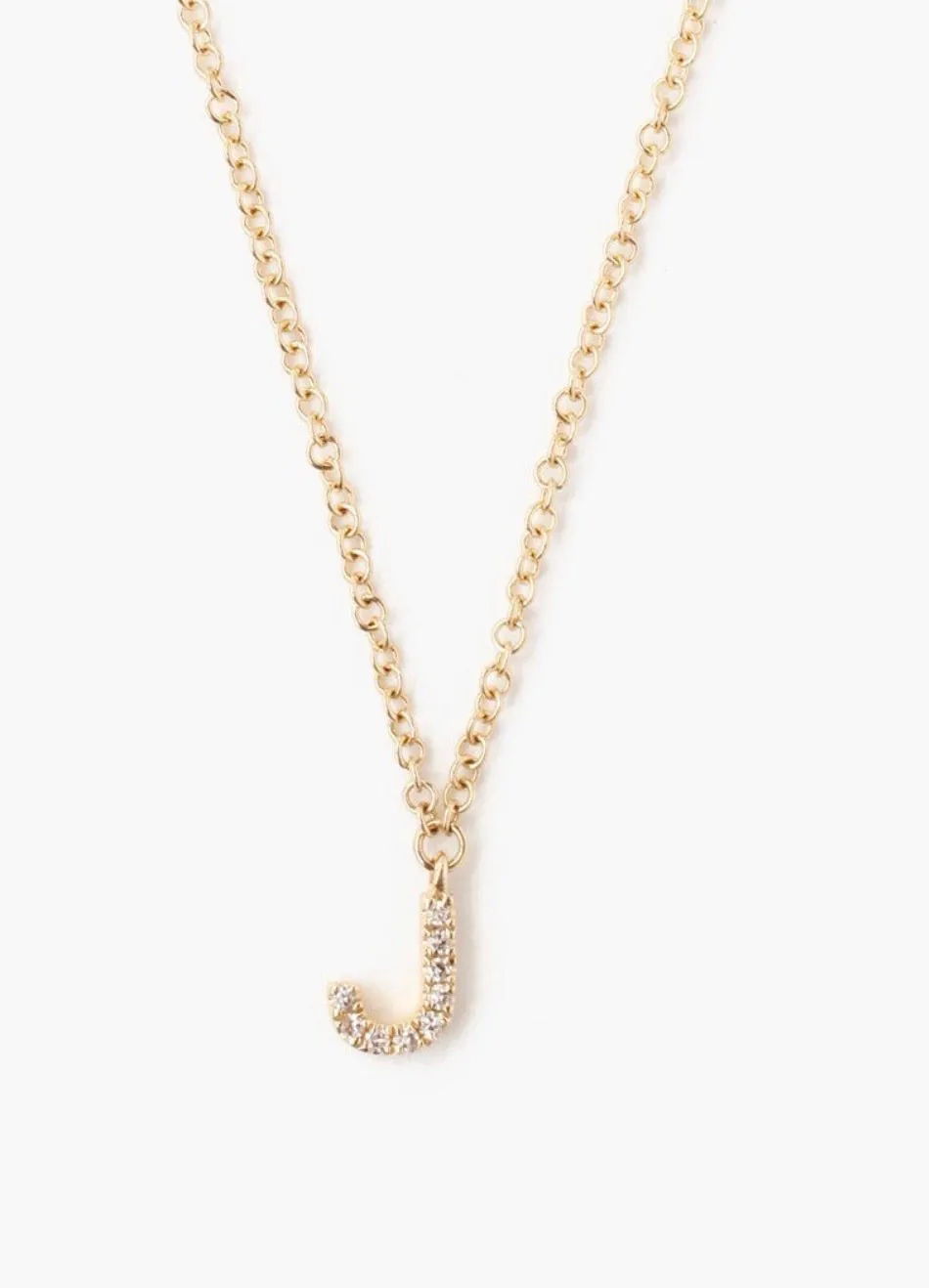 Chan luu white diamond initial necklaces