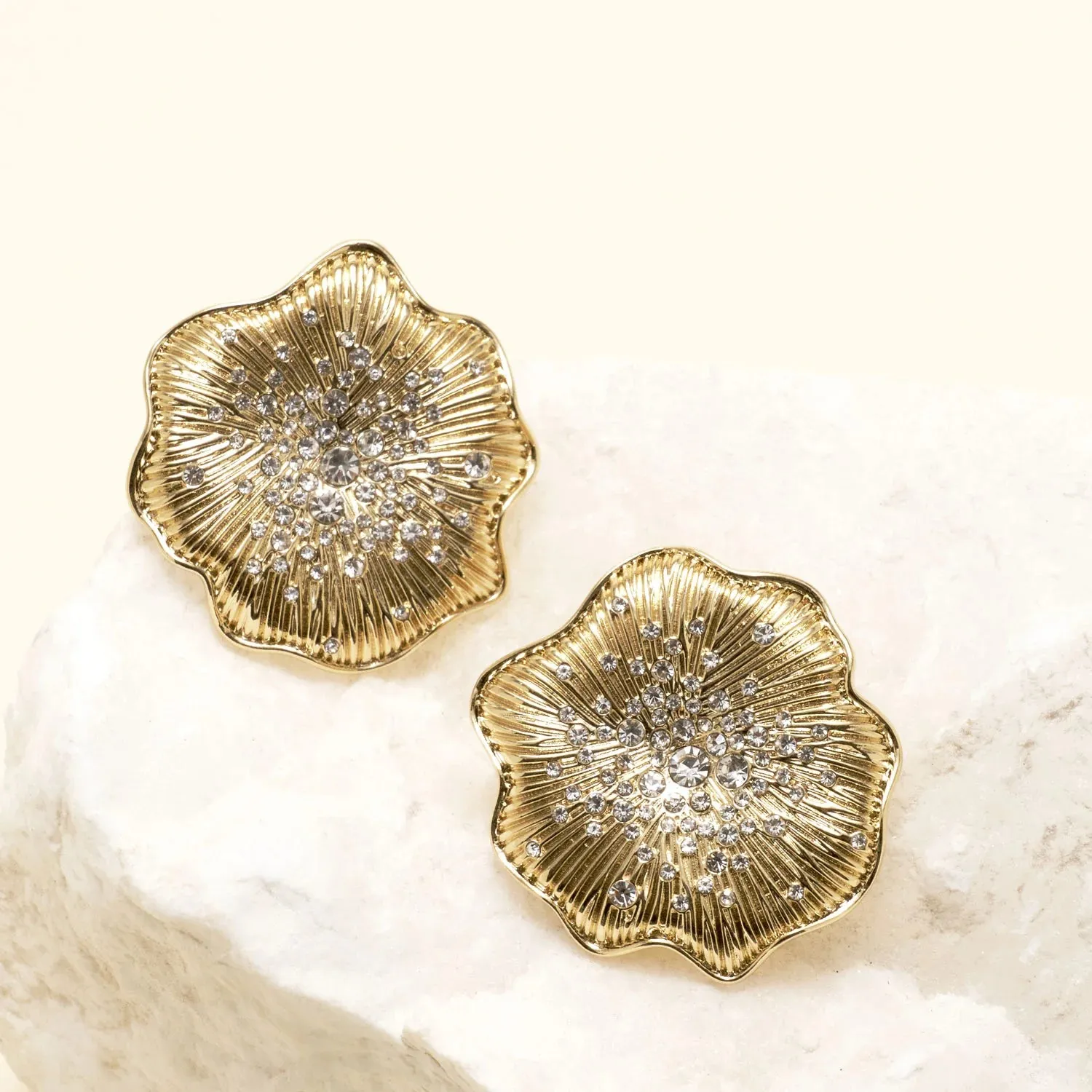 Christopher Stud Earrings - Gold