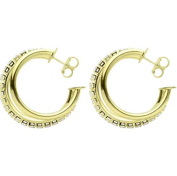 Claire Hoops with CZs