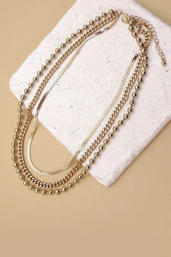 Classic Gold Layered Necklace