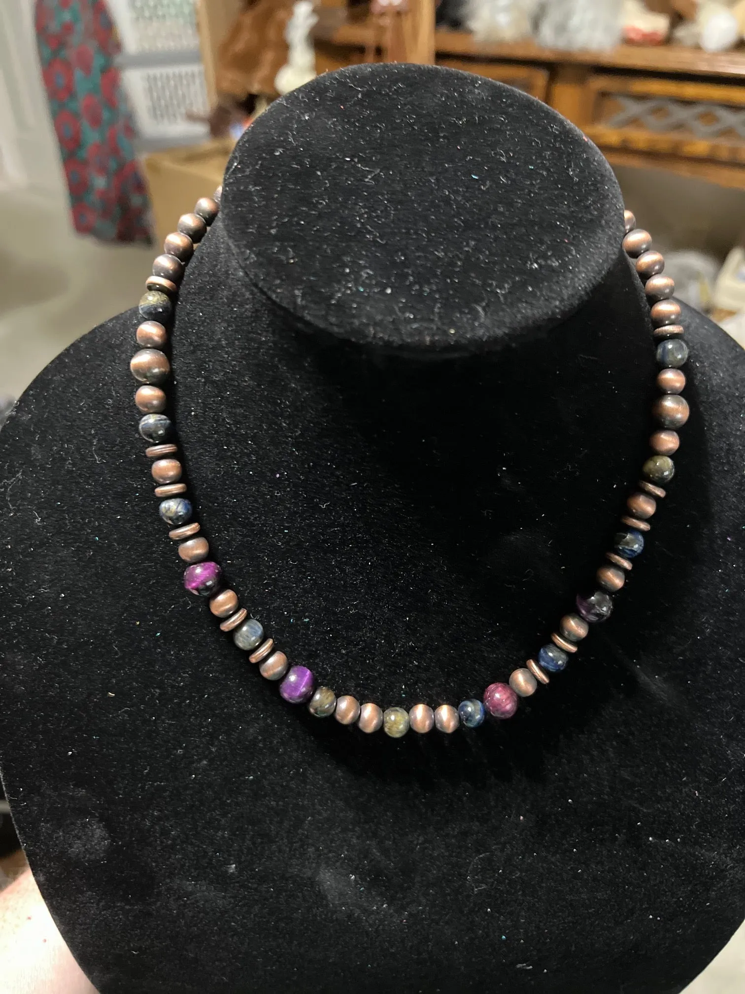 Copper Emerald Road Fashion Necklace - 18 inch