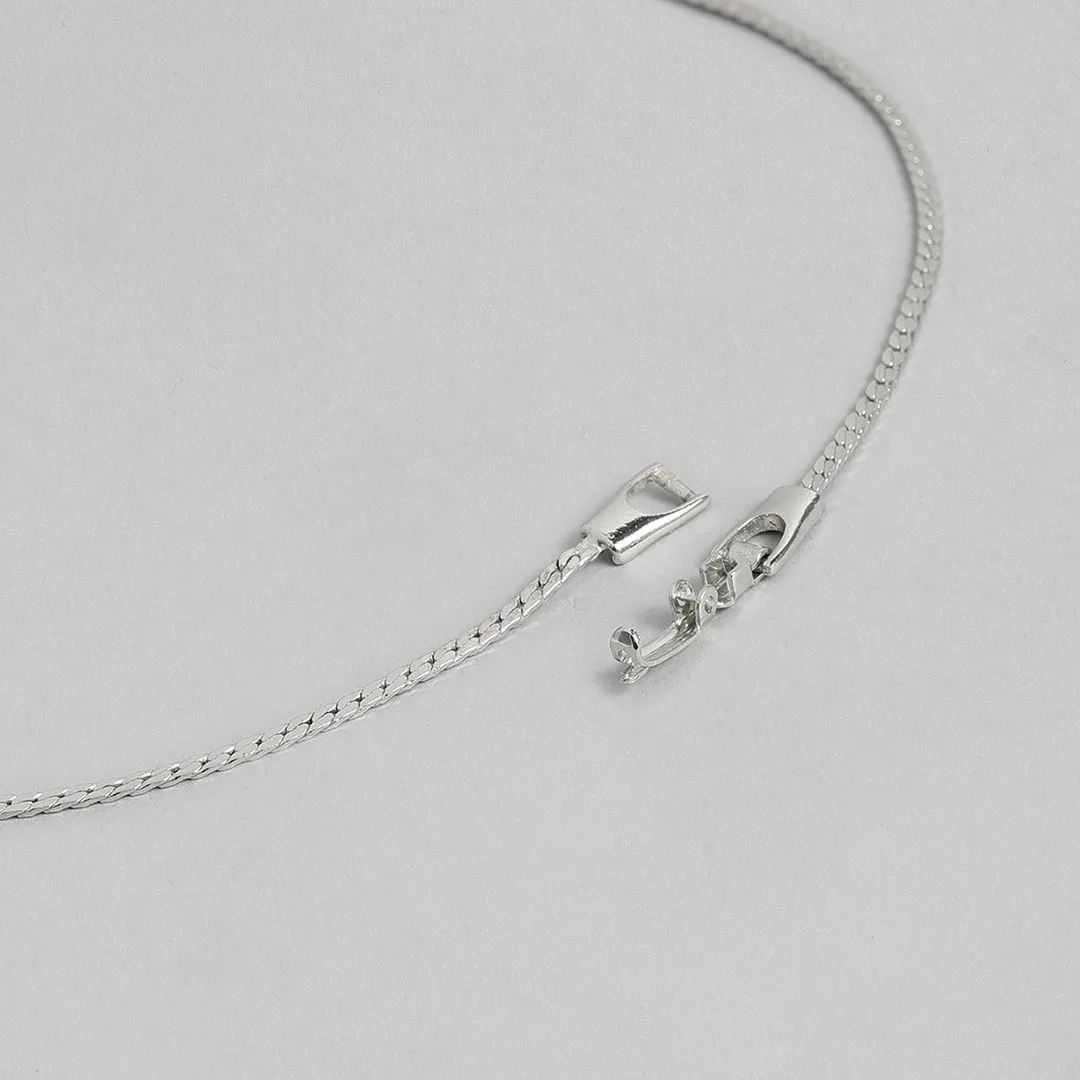 Estele Rhodium Plated designer pendant for women