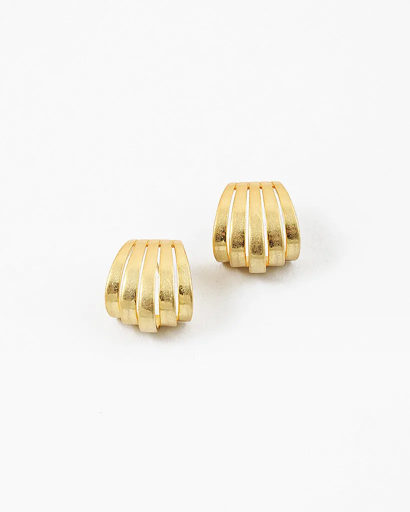Geometric Art Deco Studs