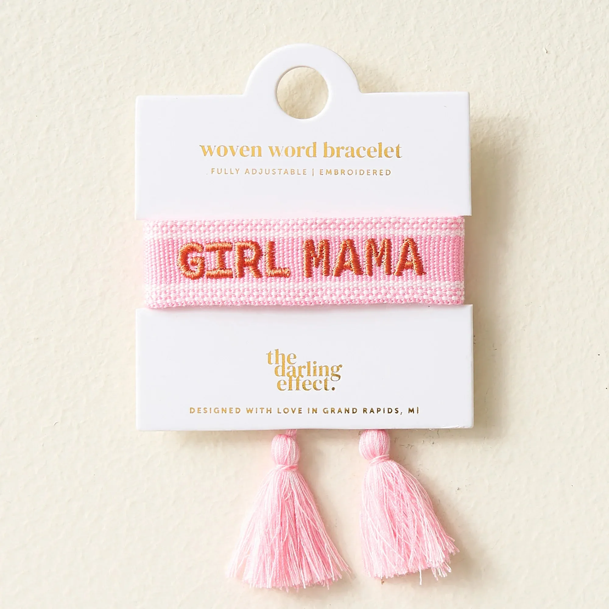 Girl Mama Woven Bracelet