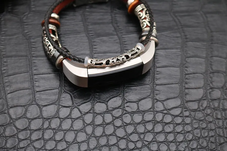 Leather Bracelet Wristband Replacement For Fitbit Alta/Alta HR