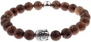 Men Natural Wood Beads Cross Bracelets Onyx Meditation Prayer Bead Bracelet Women Wooden Yoga Jewelry Homme R07TP (Style 15)