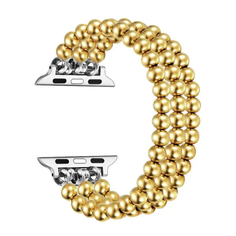 Nova Stainless Steel Beaded Band for Apple Watch