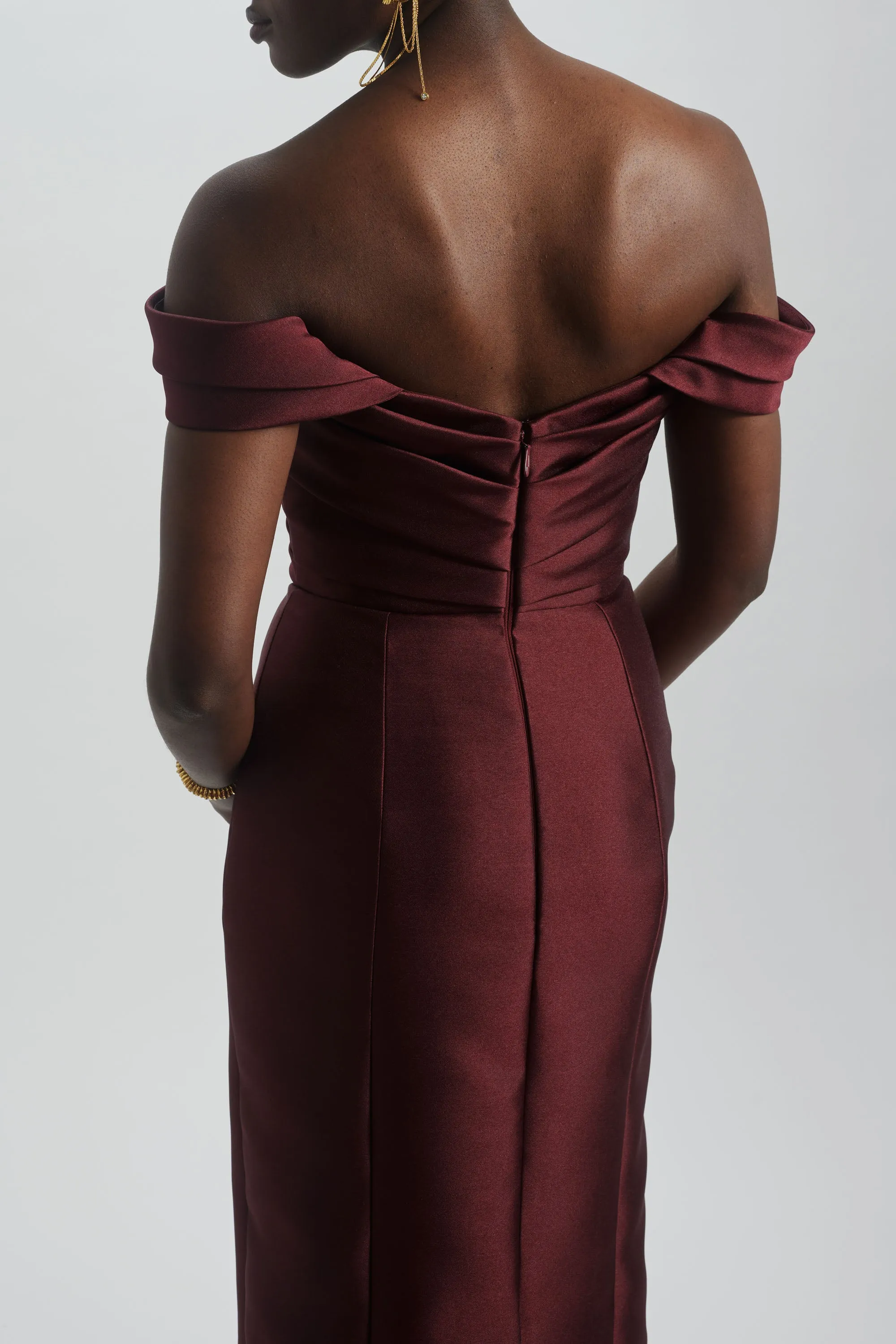 Off-the-Shoulder Cocktail Dress