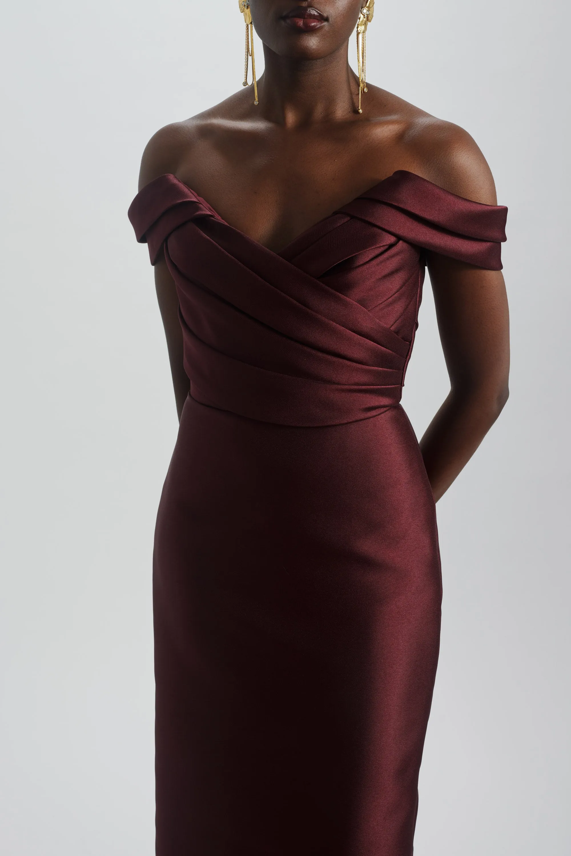 Off-the-Shoulder Cocktail Dress