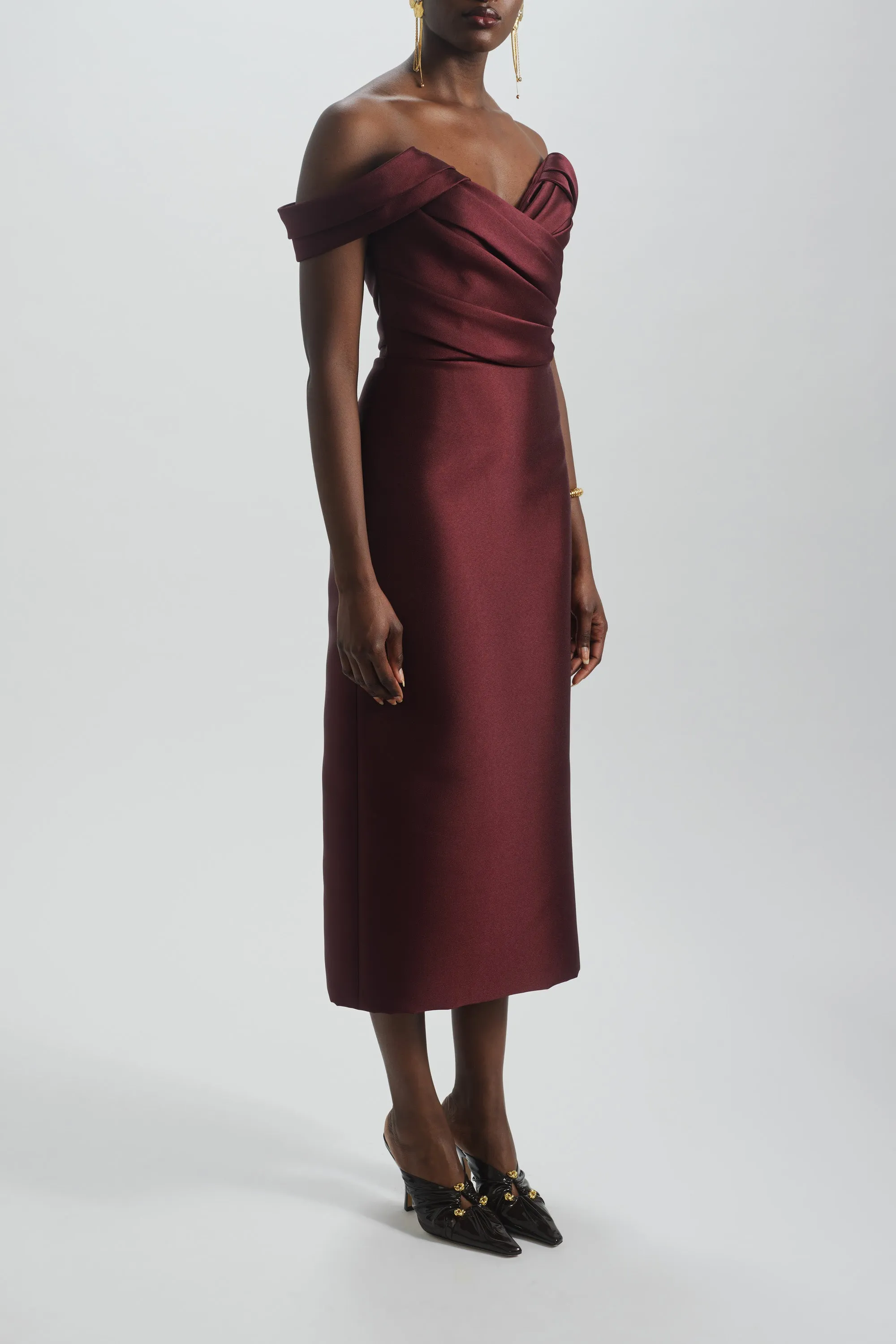 Off-the-Shoulder Cocktail Dress