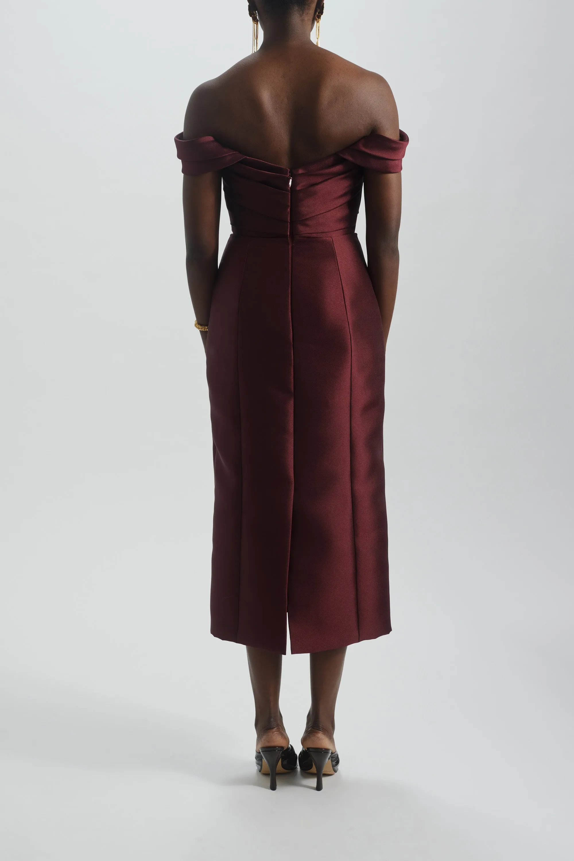 Off-the-Shoulder Cocktail Dress