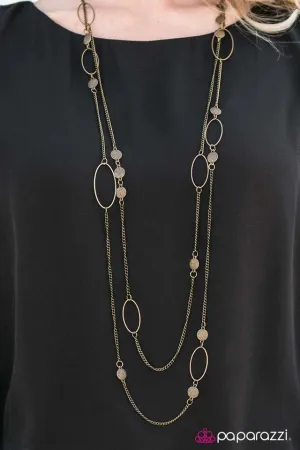Paparazzi Necklace ~ Ocean Air - Brass