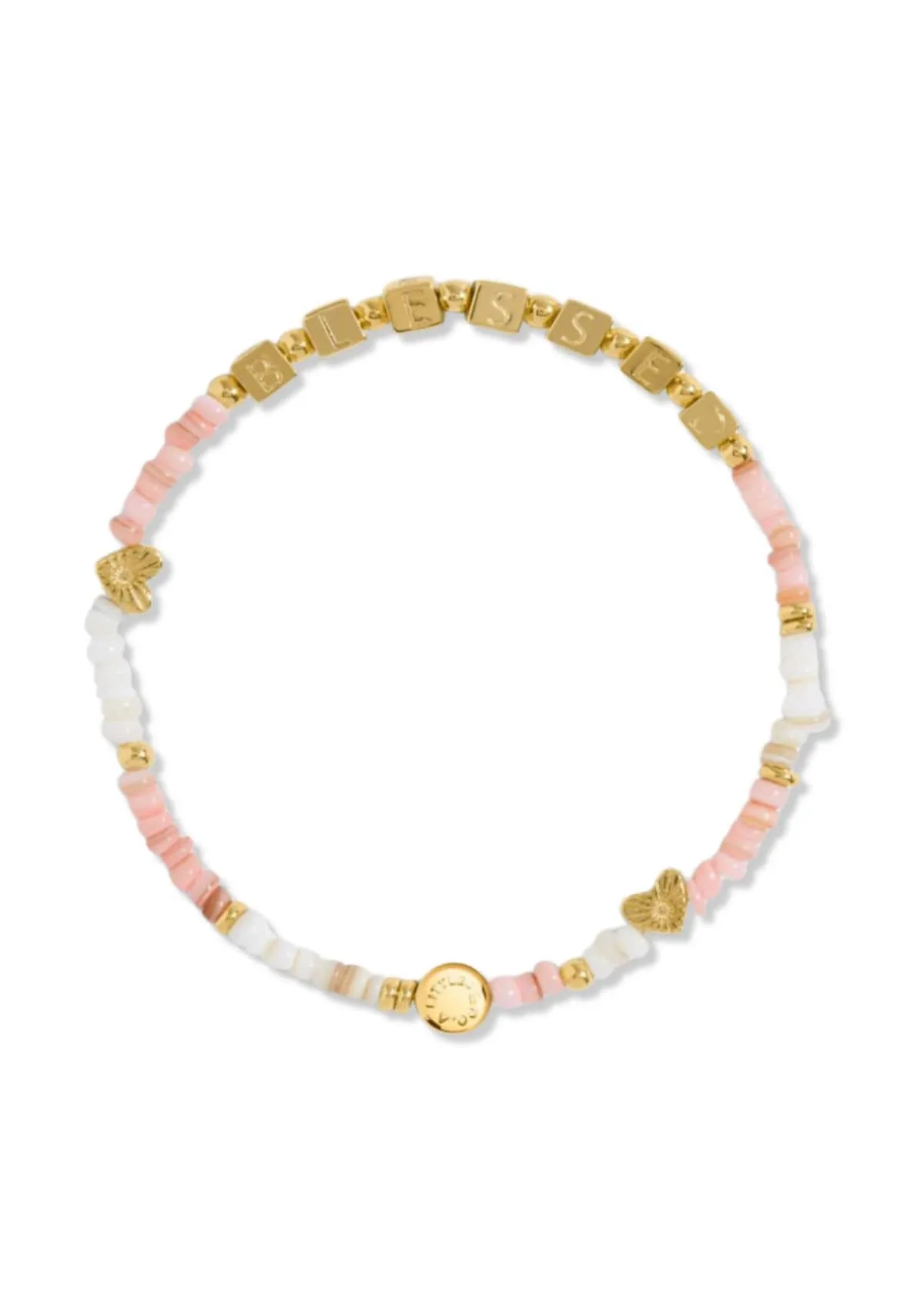 "Blessed" Gold Stretch Bracelet