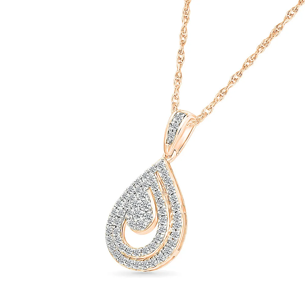 "Dewdrop" Diamond Pendant
