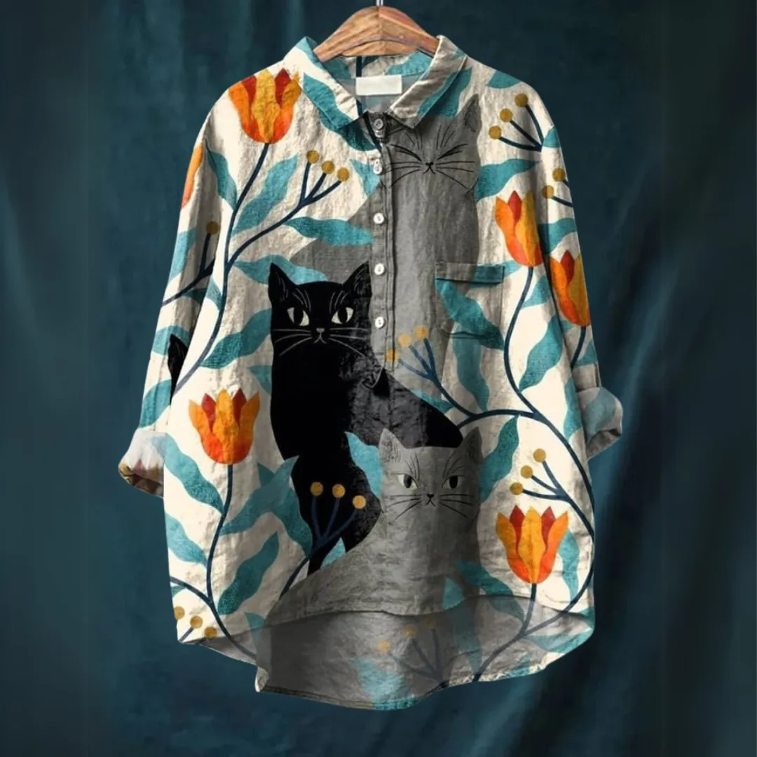 Ruby | Luxurious Art-Inspired Blouse