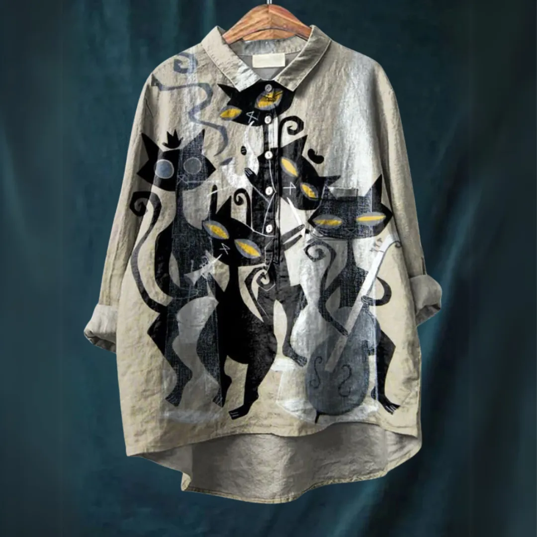 Ruby | Luxurious Art-Inspired Blouse
