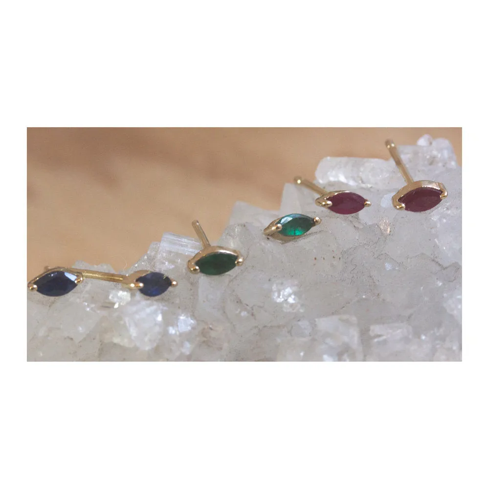 Ruby Marquise Studs