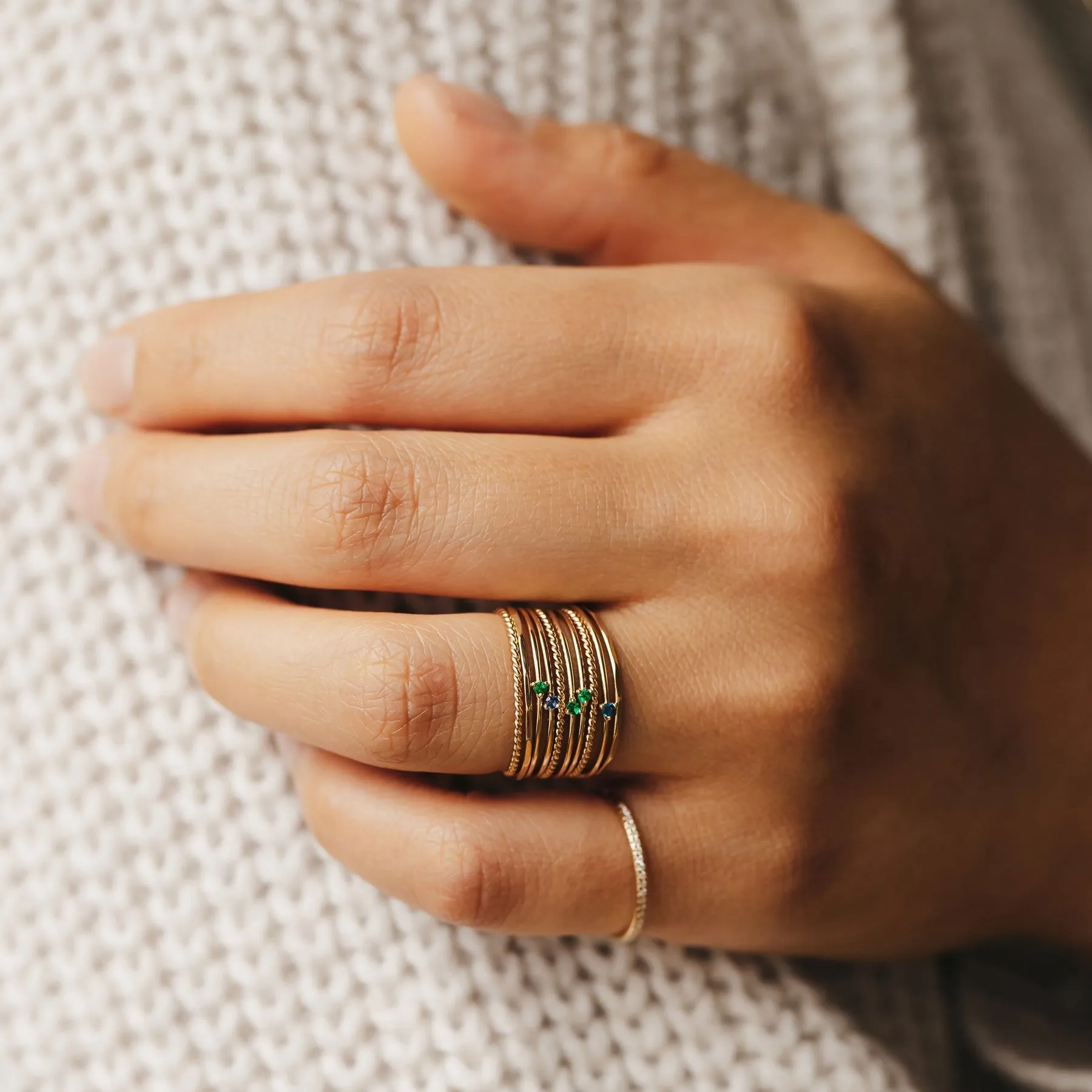 Serendipity Blue Sapphire Ring (14K Gold   Blue Sapphire)