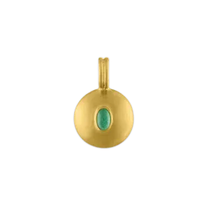 Small Emerald Bulla Pendant