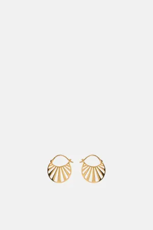 Small Misty Light Gold Earrings