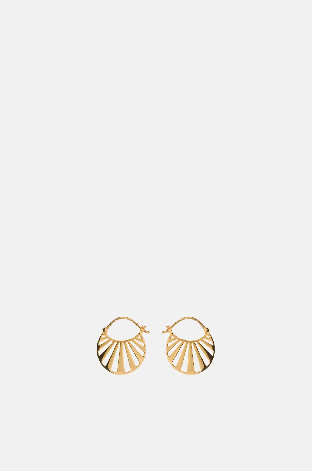Small Misty Light Gold Earrings
