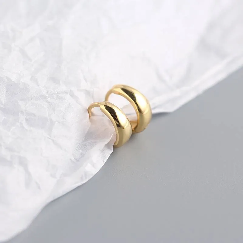 Teardrop Huggie Hoop Earrings