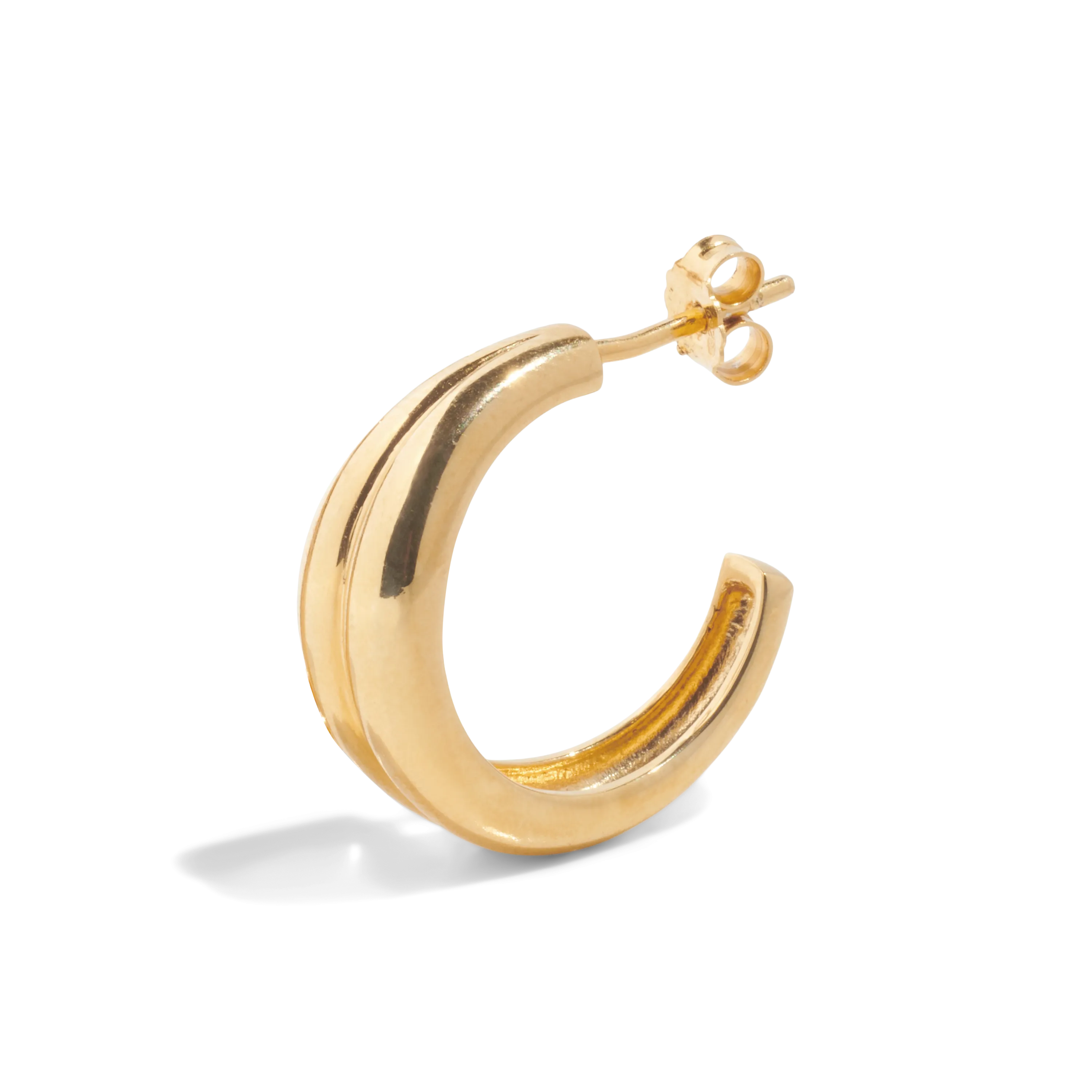 THE HARLOW HOOP MEDIUM - 18k gold plated