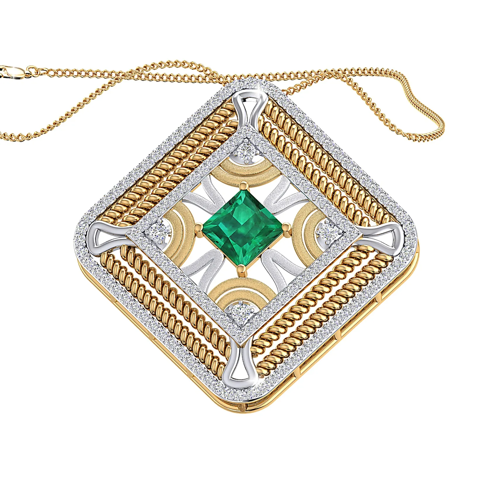 THE KAALEEN EMERALD PENDANT