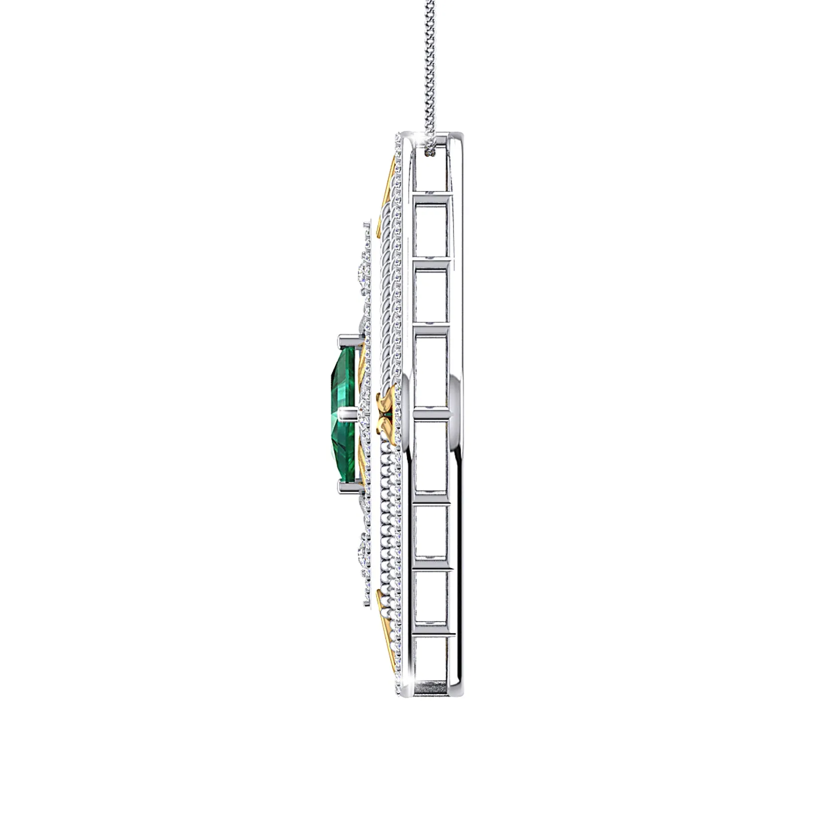 THE KAALEEN EMERALD PENDANT