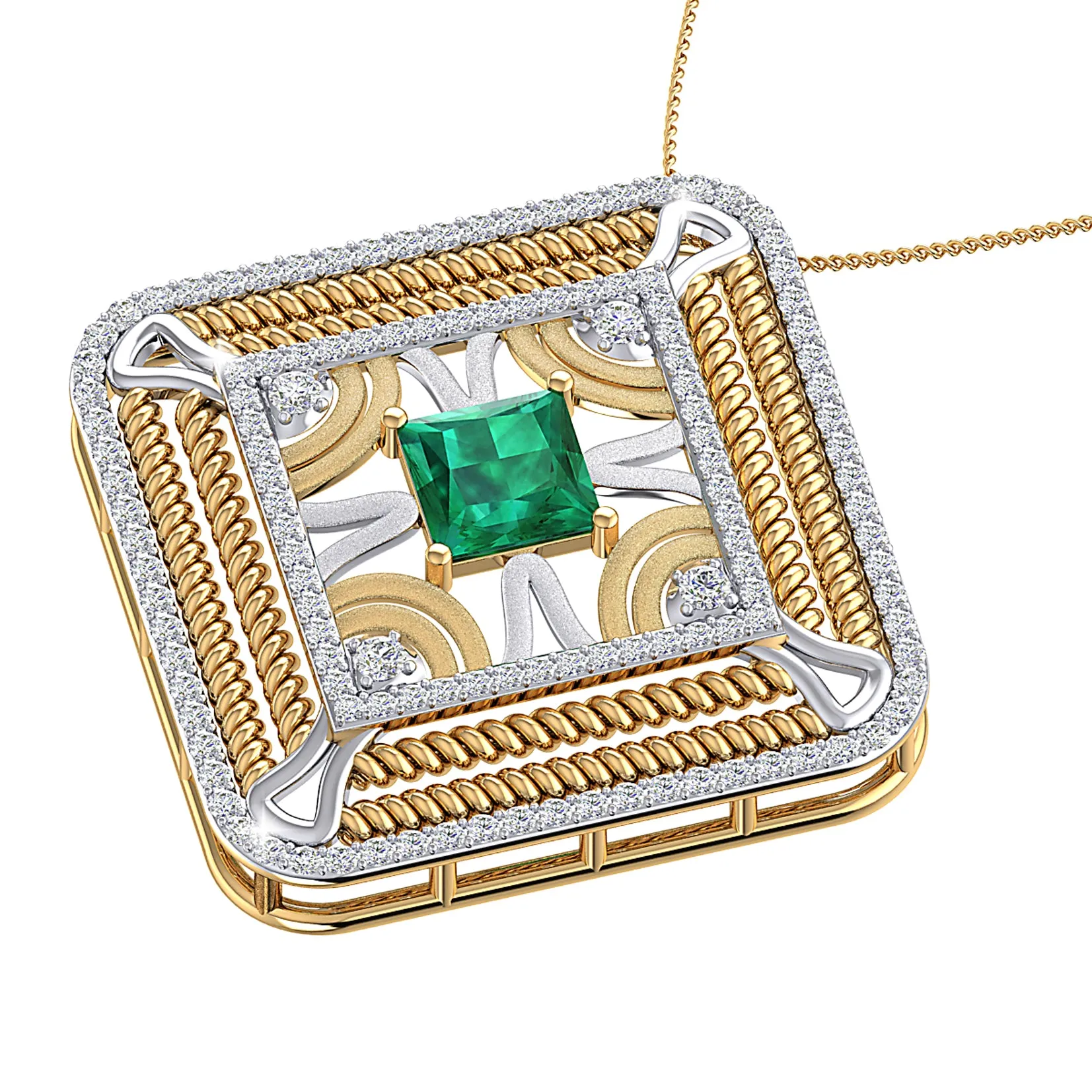 THE KAALEEN EMERALD PENDANT