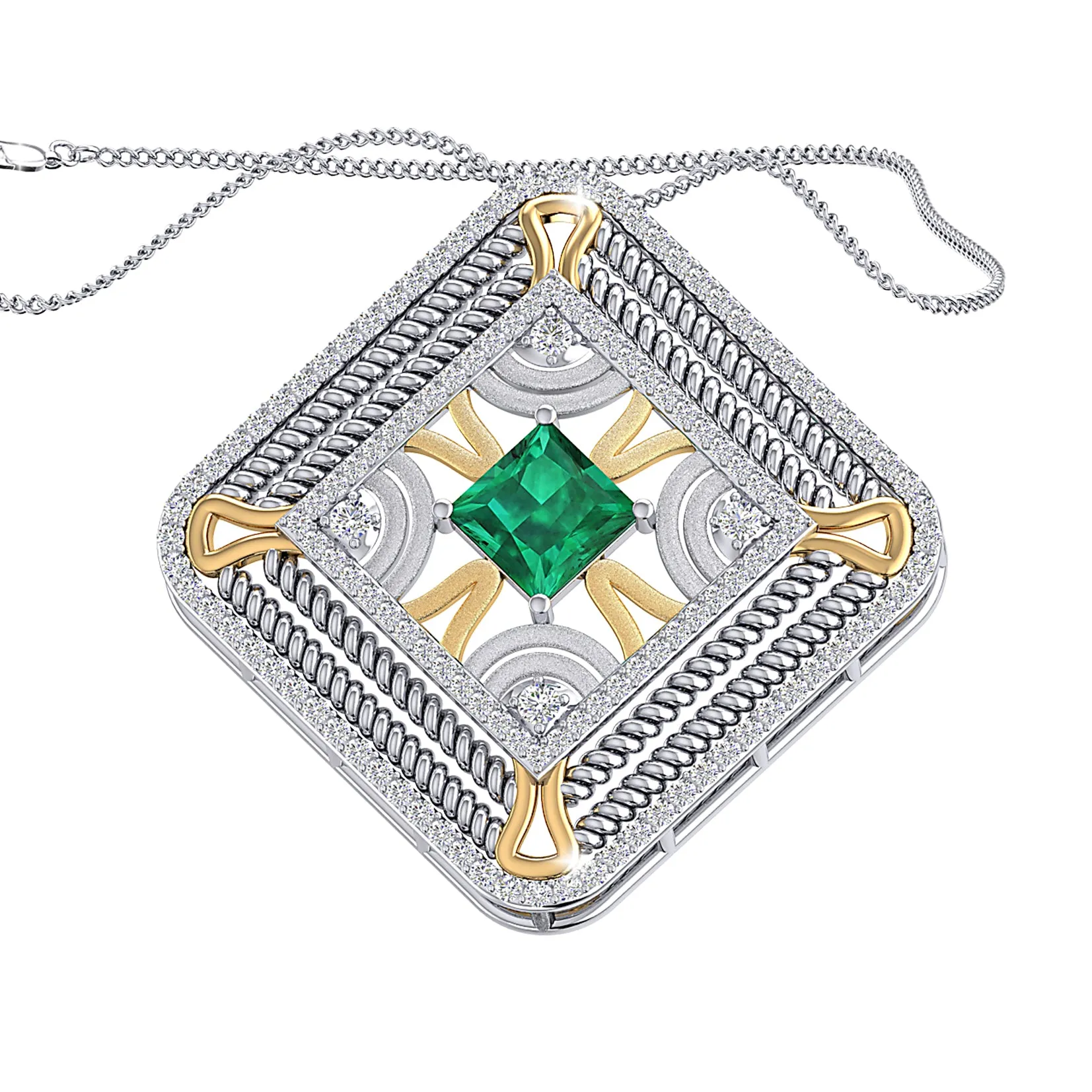 THE KAALEEN EMERALD PENDANT