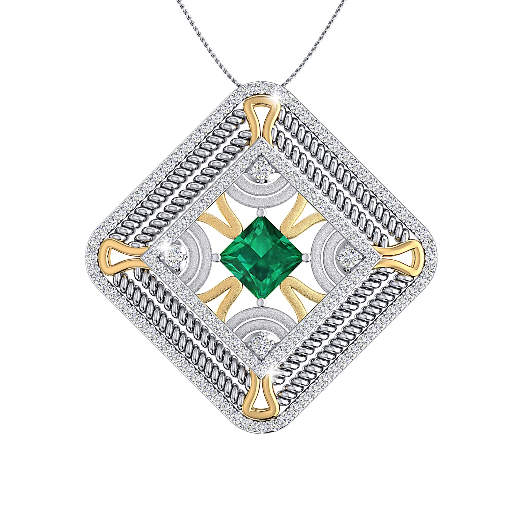 THE KAALEEN EMERALD PENDANT