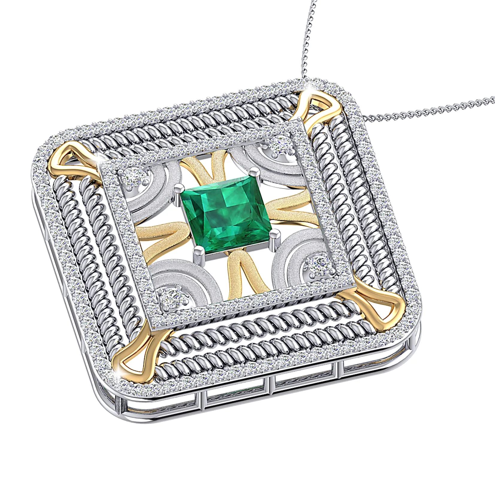 THE KAALEEN EMERALD PENDANT