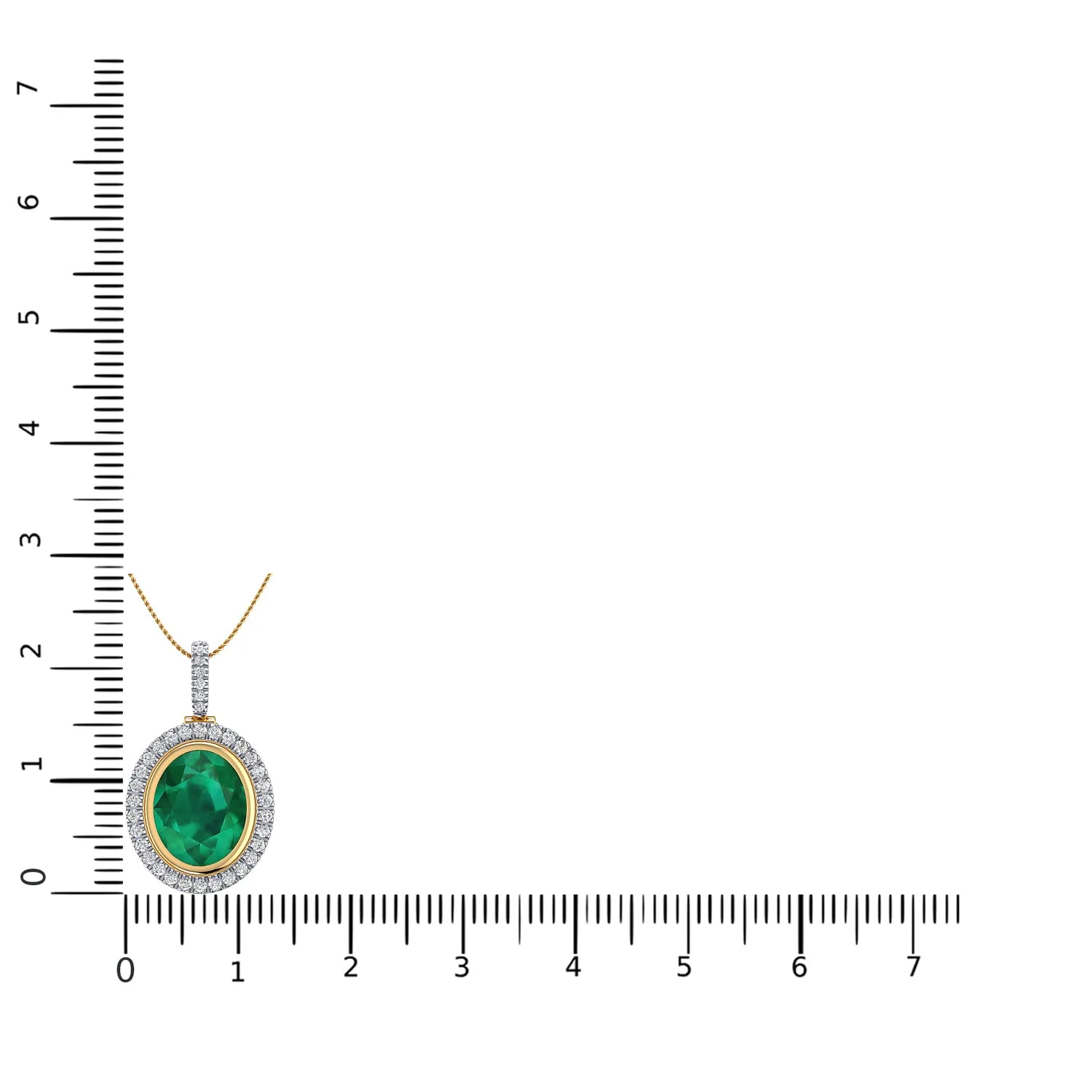 THE OVAL EMERALD CLUSTER PENDANT