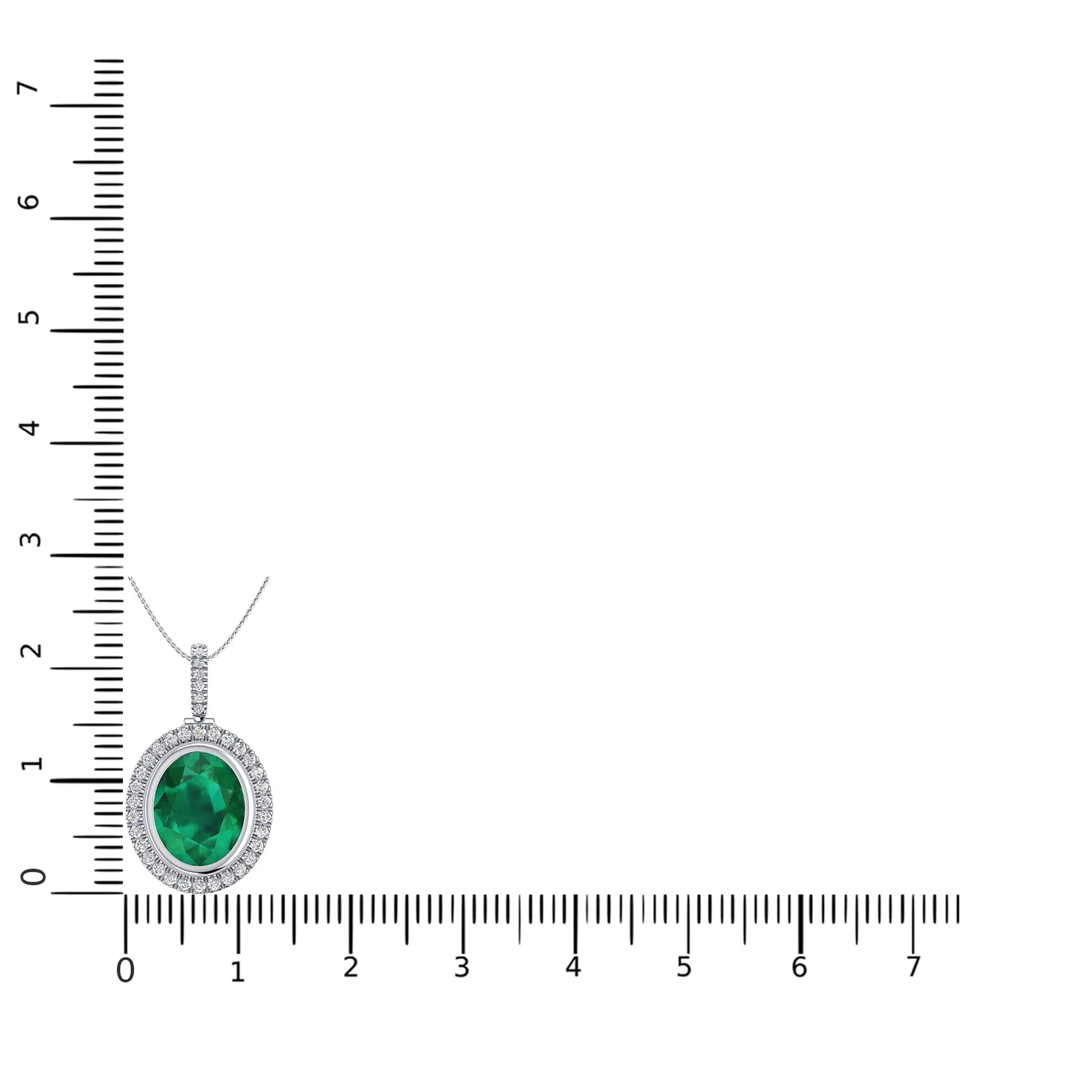 THE OVAL EMERALD CLUSTER PENDANT