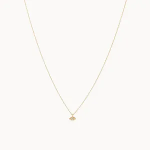 Visionary Eye Pendant Necklace (14K Gold)