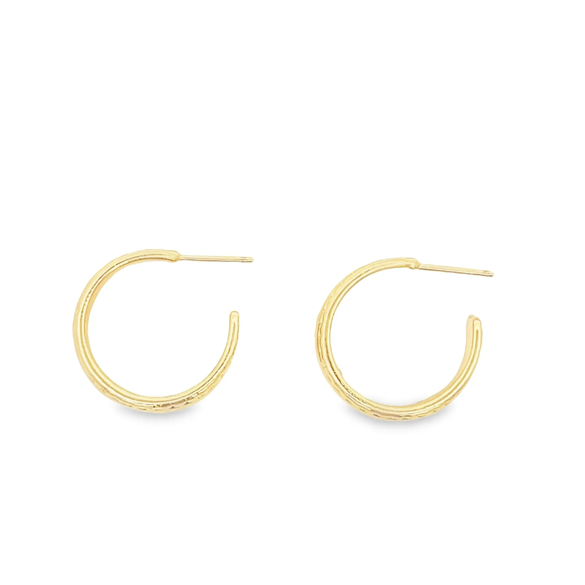 Wide Engraved Boarded Tiny Hoops (K240A)
